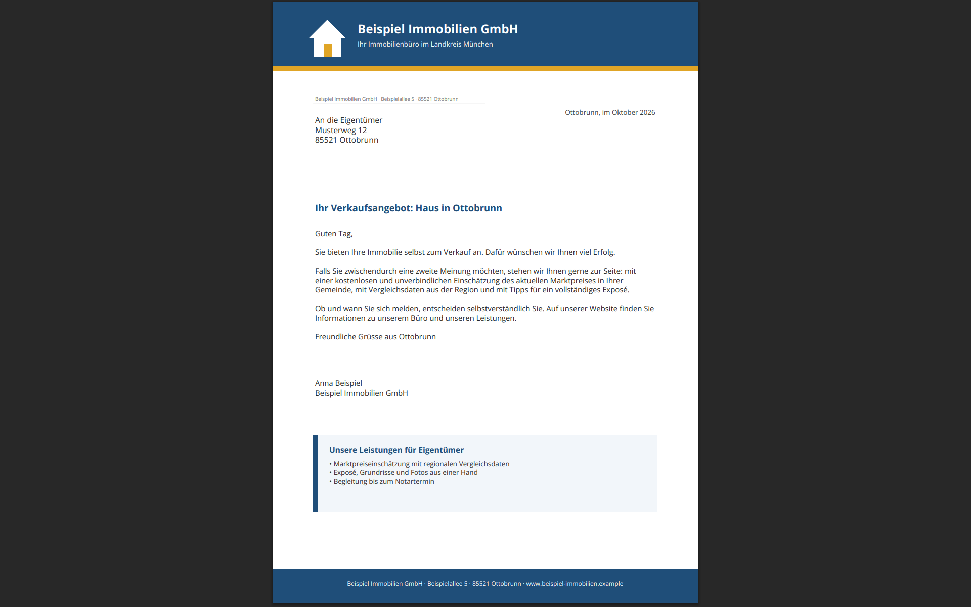 Vom Inserat zum Flyer in zwei Klicks